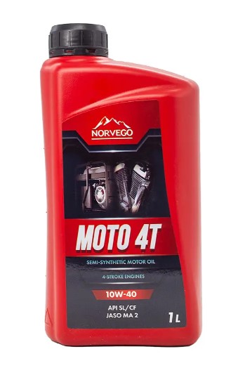 Моторна олива NORVEGO MOTO 4T 10W40 1л